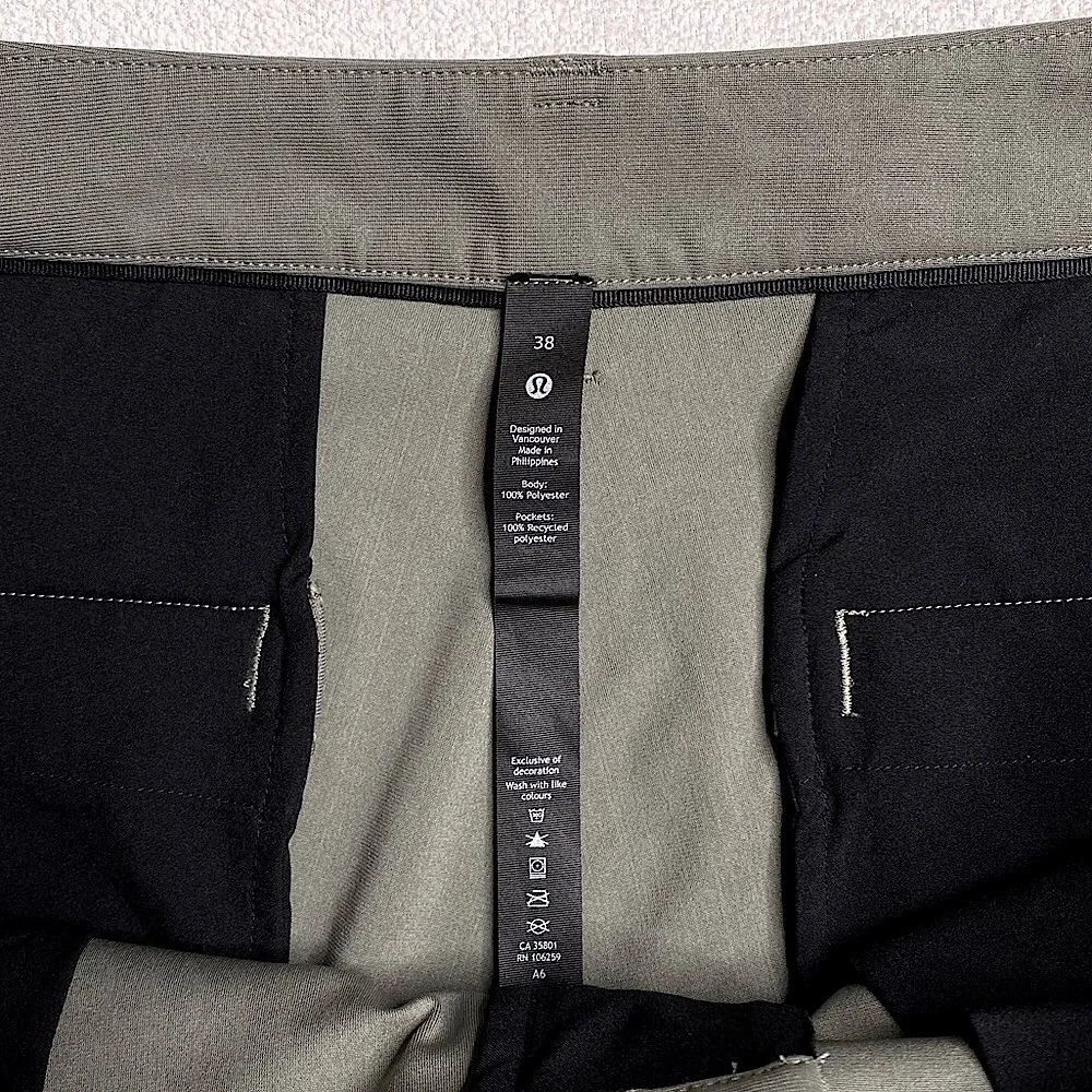 Lululemon Men’s ABC Classic-Fit Short 9" Inseam *WovenAir `Rover’ Size (38) - Picture 5 of 13